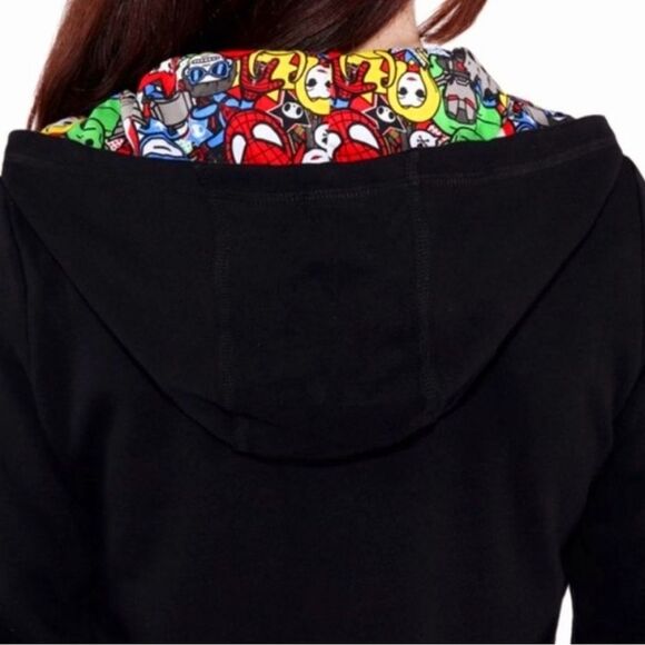 Tokidoki Marvel Squared Full Zip Hoodie Women’s Sz M - Picture 7 of 7